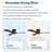 52'' 3 - Blade Modern Solid Wood Ceiling Fan With Remote Control And Light Kit-1539869429-1539869428