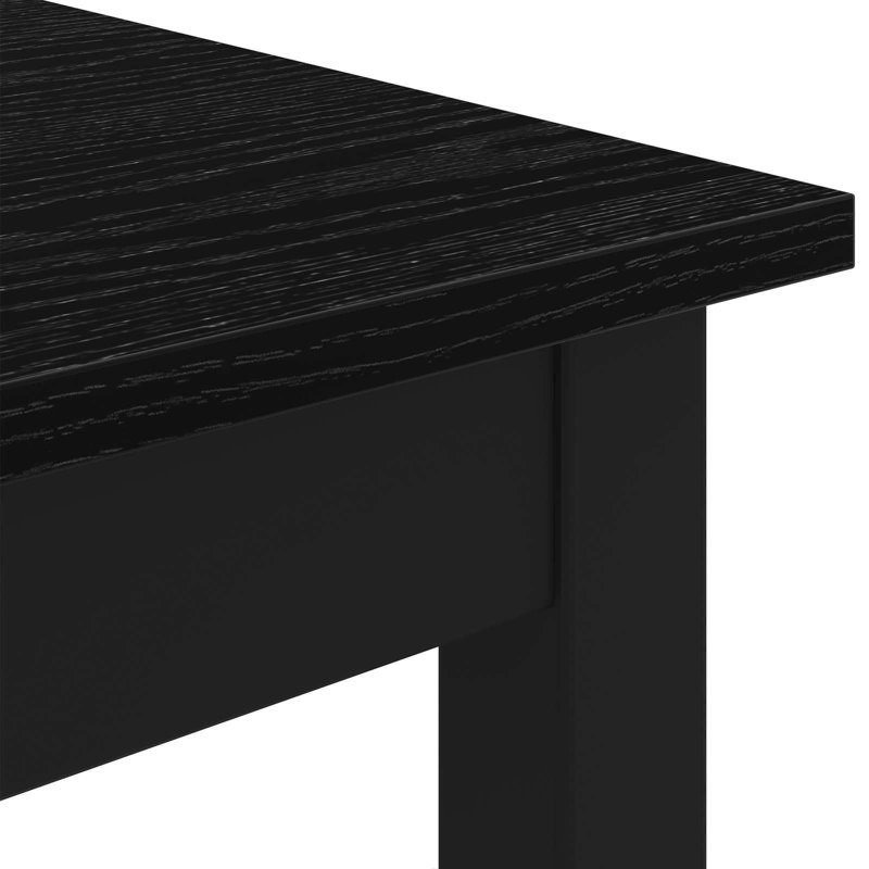 Standing Bar Table Engineered Wood, Black, 105cmH x 180cmL x 90cmW