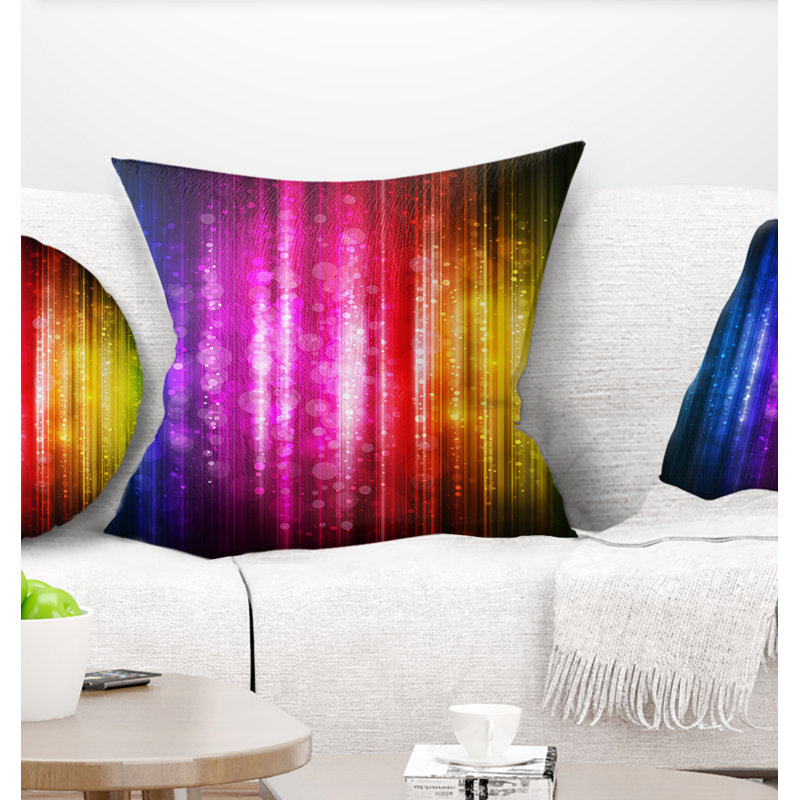 Fond lumineux - Coussin imprimé abstrait, Rectangulaire, 12 po x 20 po