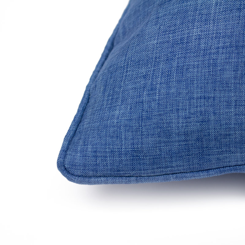 Blue Square Cushion, Denim