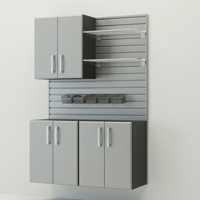 Flow Wall 4 Piece Deluxe Workstation