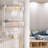 Over The Door Hooks Organizer With 12 Hooks, Over The Door Storage Rack With 2 Mesh Basket,Back Of Door Storage Organizer