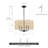 Cibecue 4 - Light Dimmable Drum Chandelier