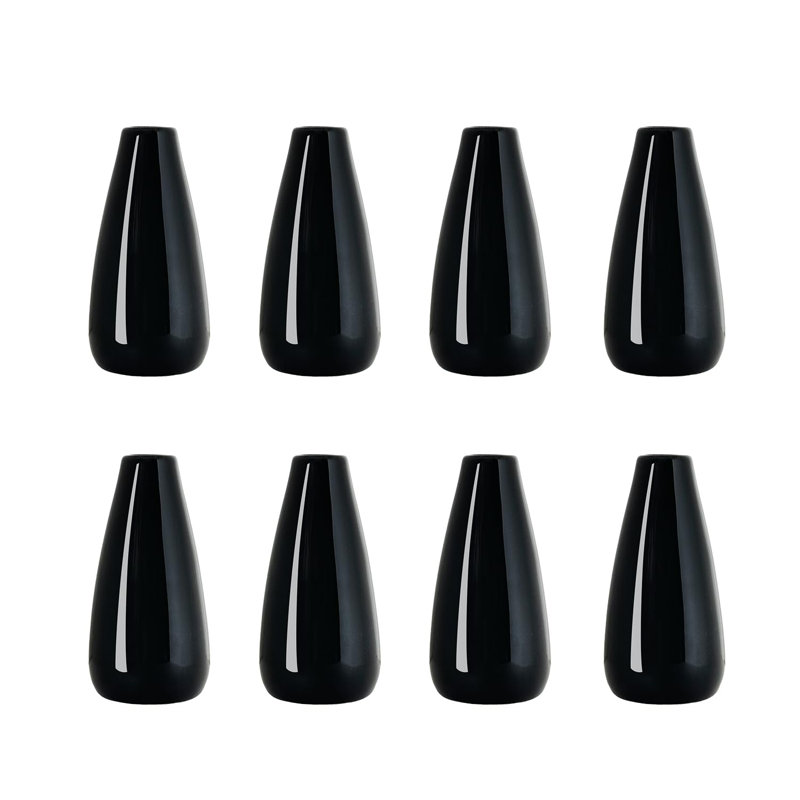 Ensemble de 8 vases Modern, Noir