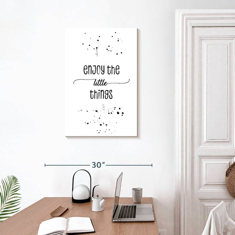Tergel «Enjoy The Little Things», H 30 po x l 20 po