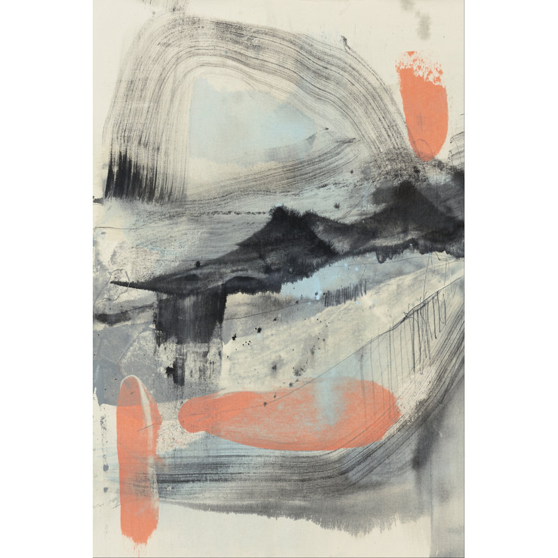 Twisting Range II by Jennifer Goldberger - Wrapped Canvas Painting, 122cm H x 81cm W