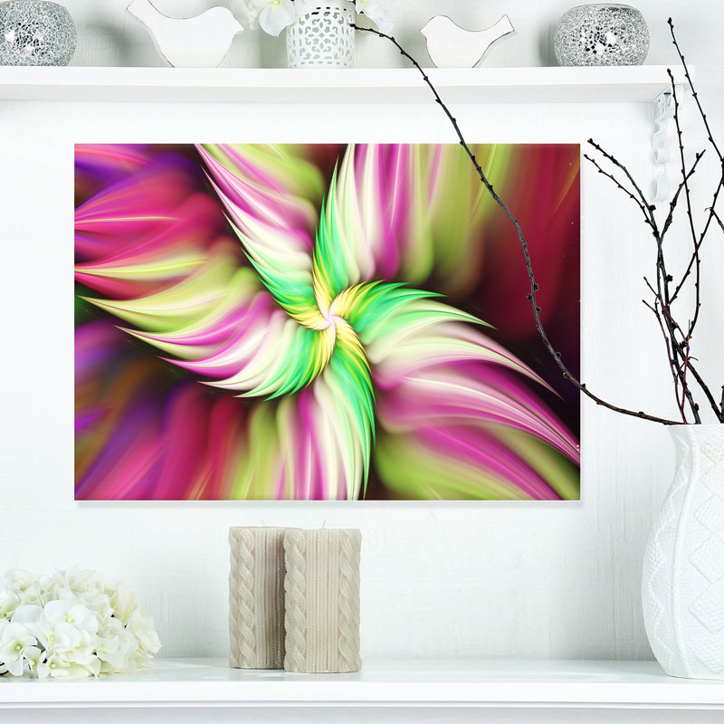 « immense fleur rose rose », impression sur toile, H 20 po x l 20 po x P 1 po