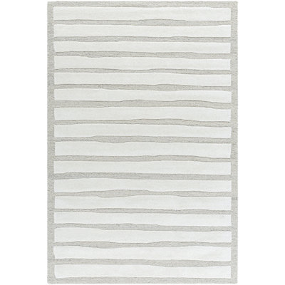 Triton Hand Tufted Wool Striped Indoor Rug
