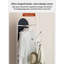 Porte-manteau autoportant simple en acier au carbone