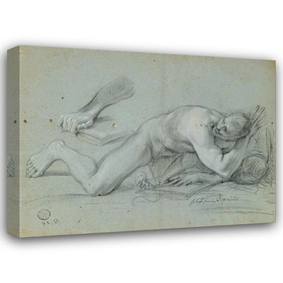 "Study for a Fallen Angel" by  Giovanni Angelo Canini - Gallery Wrap Canvas Wall Art