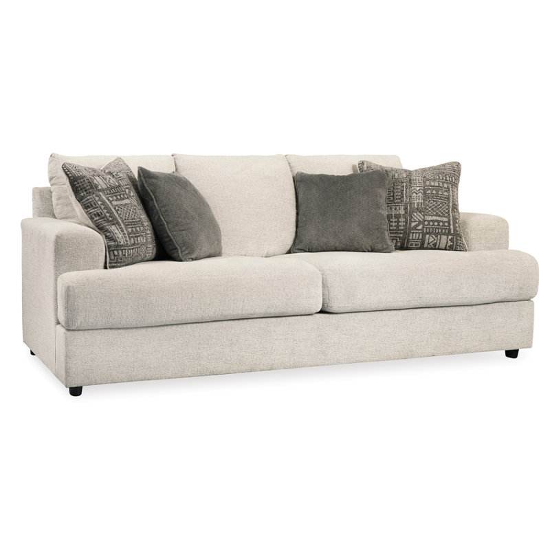 North Andover Upholstered 96'' Sleeper Sofa, Stone