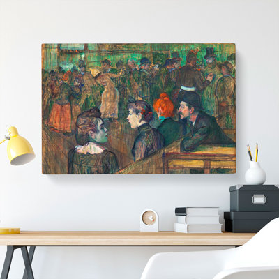 Moulin De La Galette Vol.1 by Henri De Toulouse-Lautrec - Wrapped Canvas