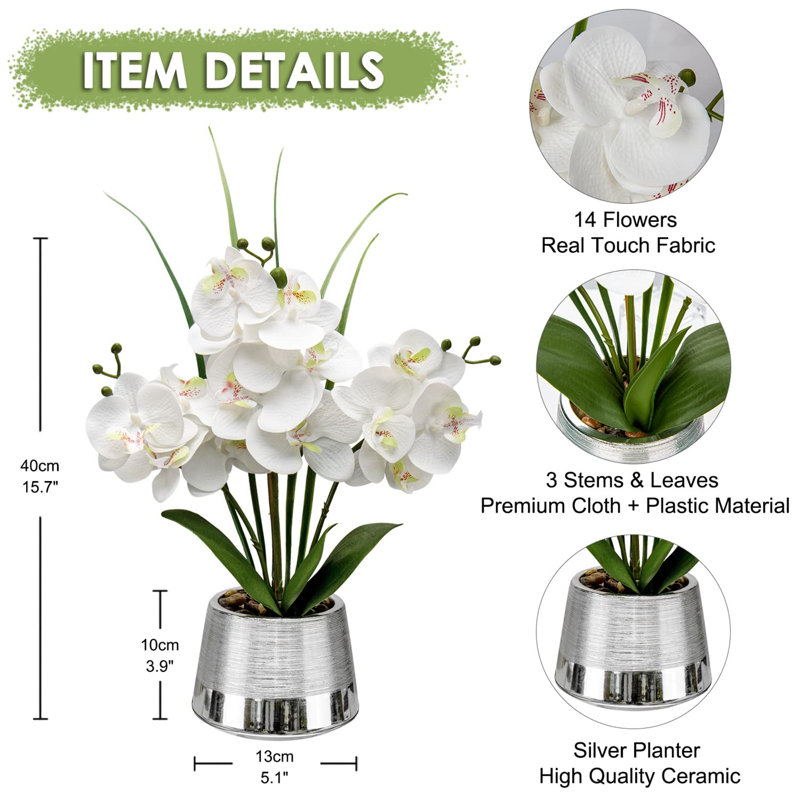 Arrangement in Vase, Silver