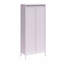 Grande armoire d'appoint à 2 portes avec verre cannelé Luna