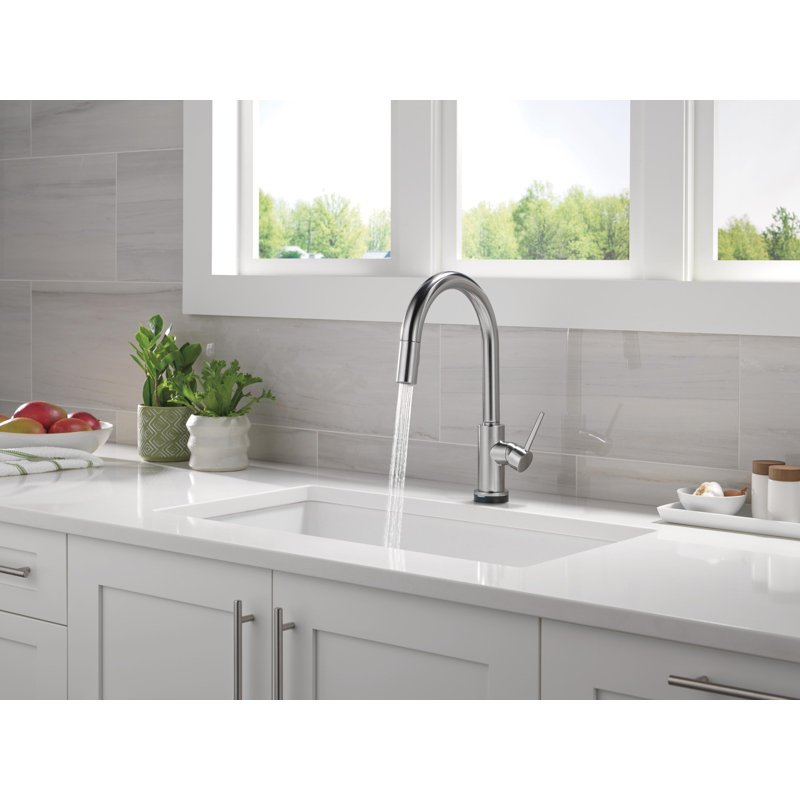 Robinet d'évier de cuisine Trinsic Touch2O avec technologie sans contact, Acier arctique