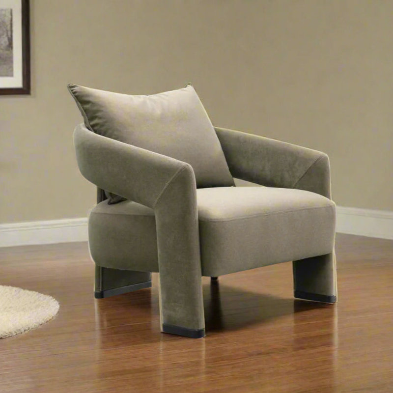 Fauteuil Valora Mid-Century, Gris
