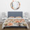 Ensemble de housse de couette en microfibre / polyester Peach Blossom Bliss IV