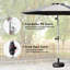 Parasol de terrasse de 10 pi avec fonction d'inclinaison en tissu ferme et stable