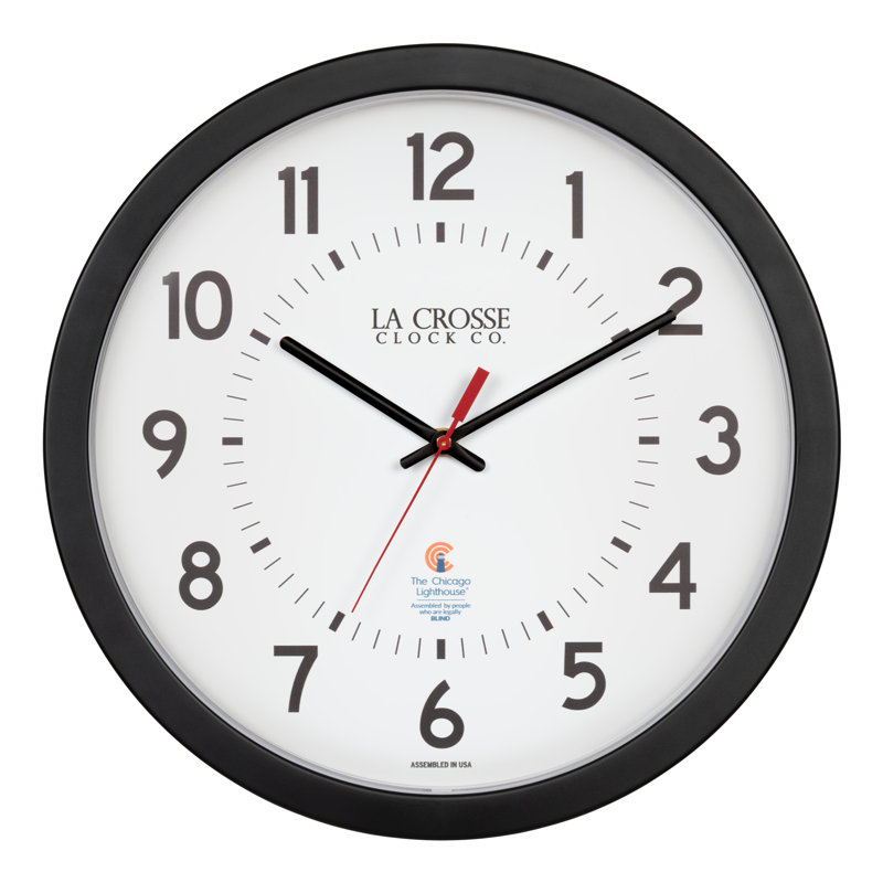 14.5 In. Chicago Lighthouse American-Built Analog Quartz Wall Clock