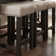 Alim Console Table Set w/ Three Upholstered Stools