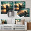 Double exposition Ours flare II - impression sans cadre sur métal-1342470398