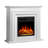 36"Electric Fireplace Insert with Remote Control Adjustable Flame Colour Brightness,TV Stand with Freestanding Electric Fireplace-865121553