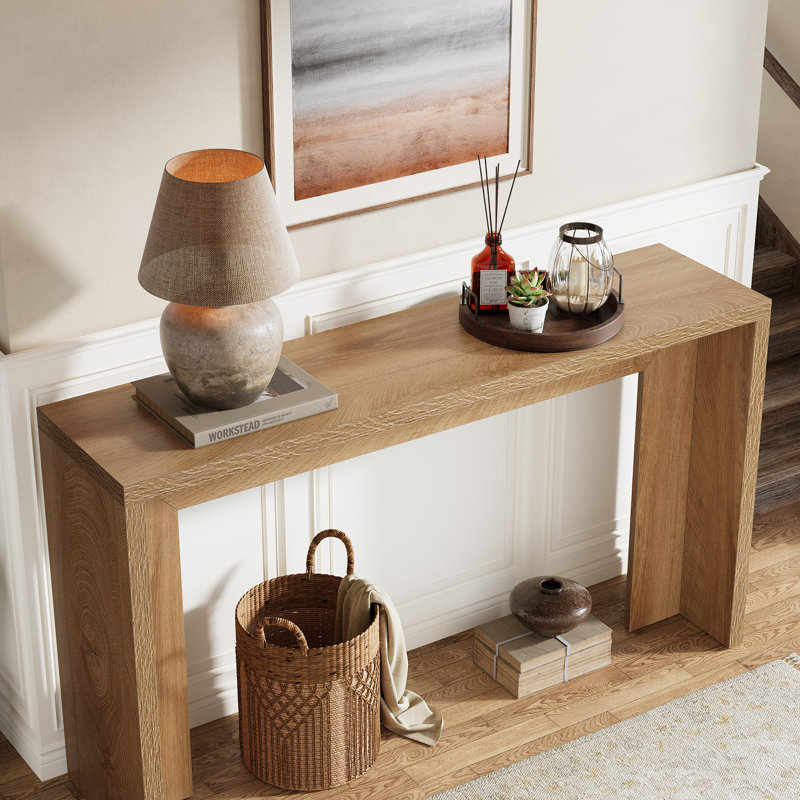 140cm Console Table, Light Oak