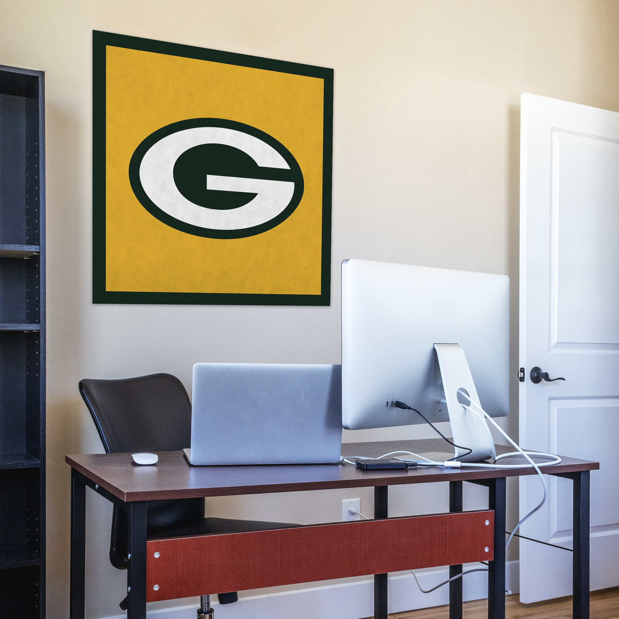 Officially Licensed NFL 23 Felt Wall Banner - Green Bay Packers