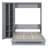 Murphy Bed Wall Bed With Shelves, Wardrobe And LED Lights-2010252600-2010252601