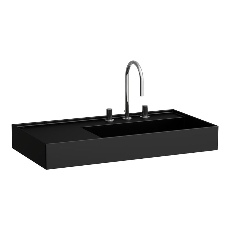 Kartell Laufen Bathroom Sink, Matte Black