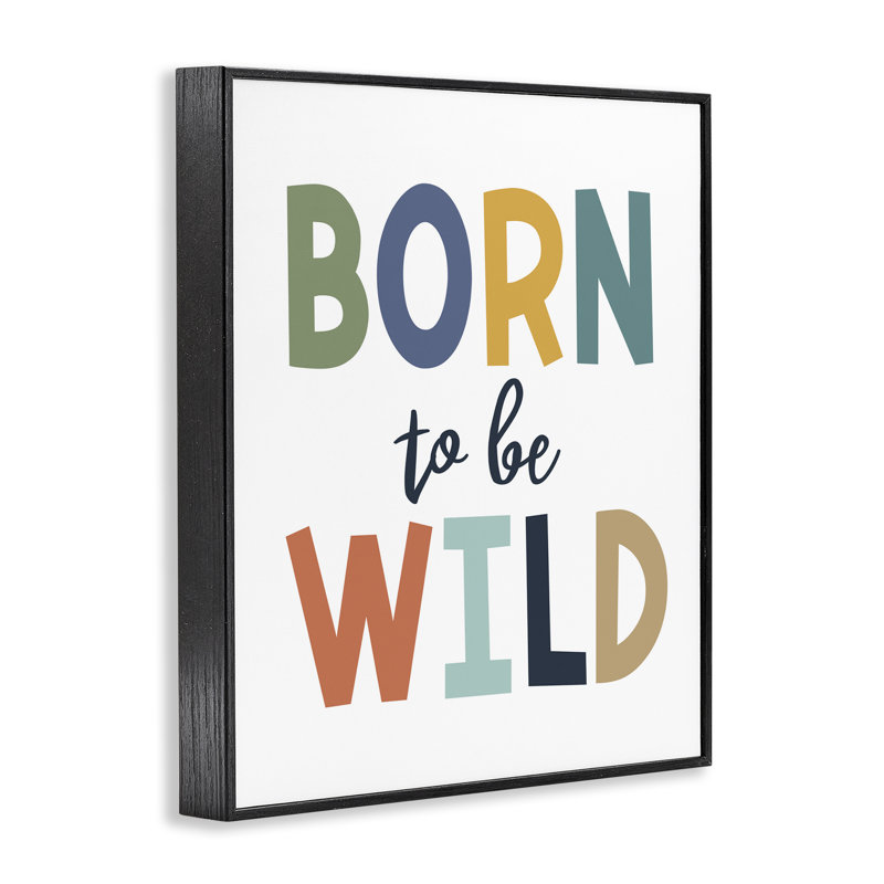 «Born to be Wild», art de la giclée encadrée par Christine Simpson Art, H 14 po x l 11 po, Giclée encadrée noir minuit