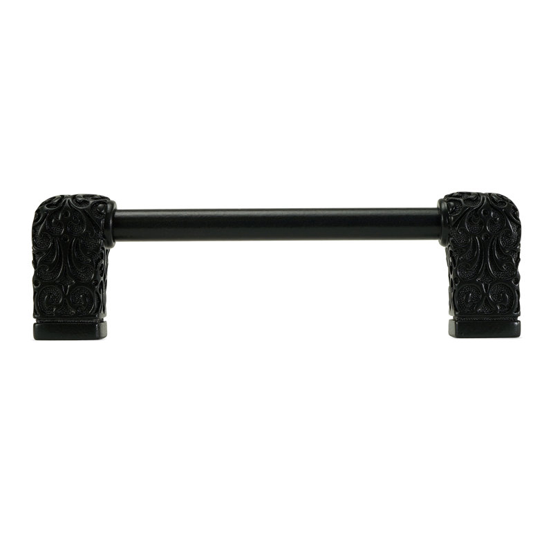 Via Veneto 6" c.c. pull; Soft, 4", Matte Black