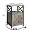 40cm W Metal Bedside Table-342838722