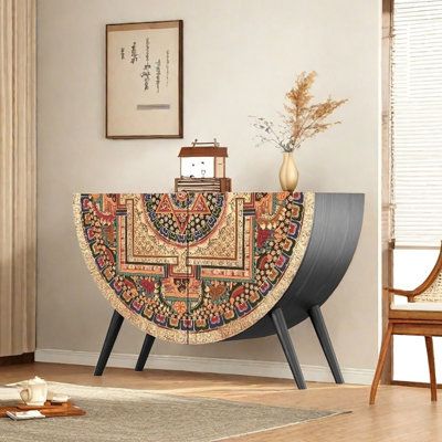 49in Two-door Semicircular Sideboard Cabinet