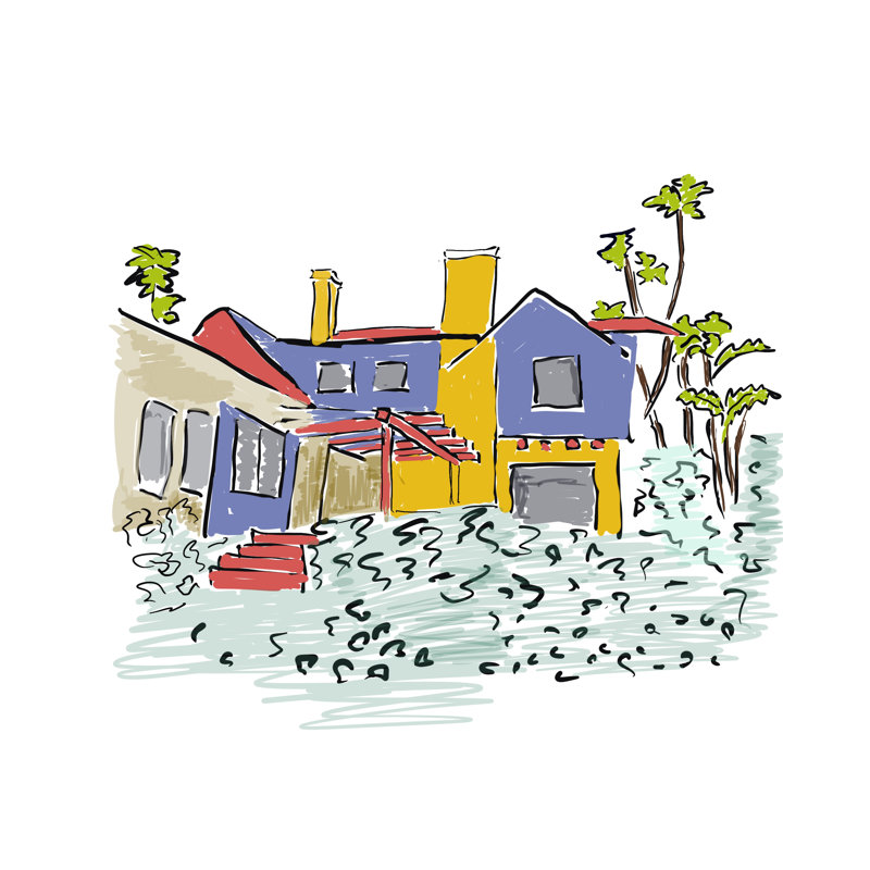 «Craftsman House From Lomitas» par Deborah Blum, H 31,25 po x l 25,25 po x P 0,875 po
