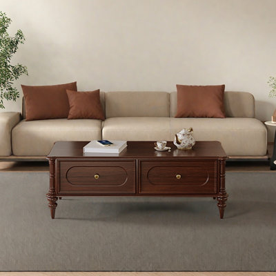 Table basse de style français avec tiroirs de rangement Fou