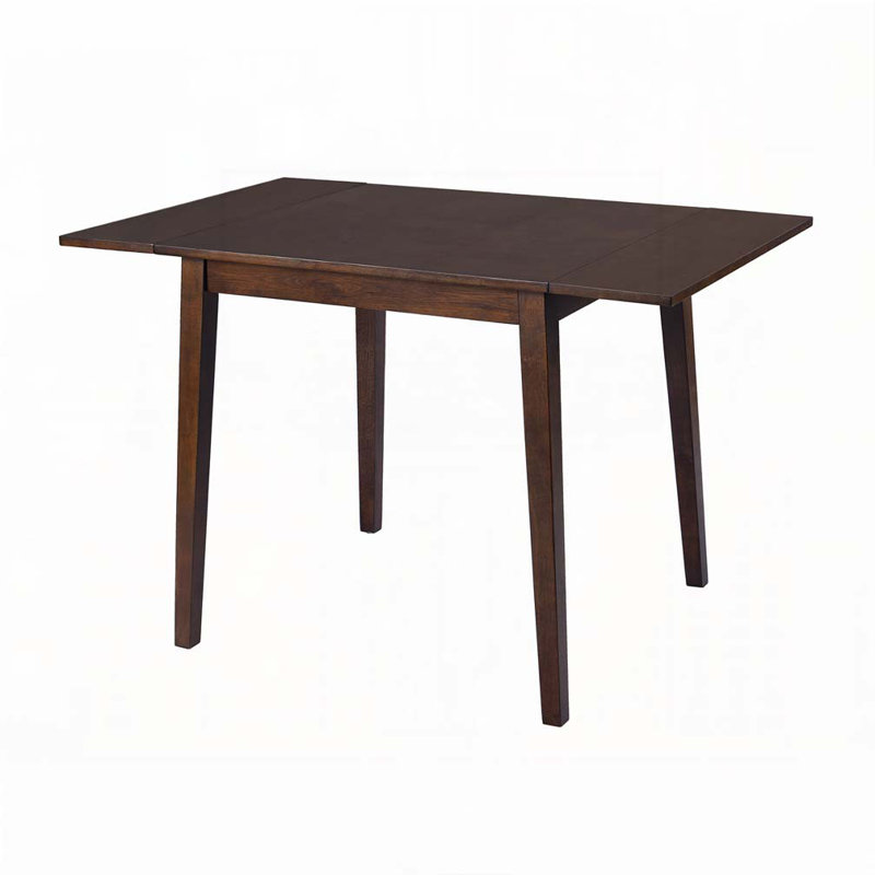 Table de salle à manger extensible 29 po à 45 po pour 4 personnes, table de cuisine pliante, Brun