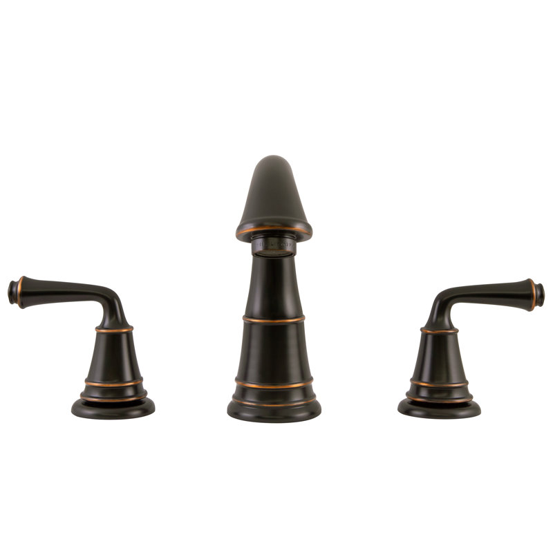 Eden 8 in. Widespread 2-Handle Bathroom Faucet with Drain Assembly, Oil Rubbed Bronze