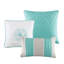 Édredon grand en coton imprimé, bourre, jupe de lit sophistiquée, 3 coussins décoratifs avec intérieur glamour, charme élégant-122456032-122456026