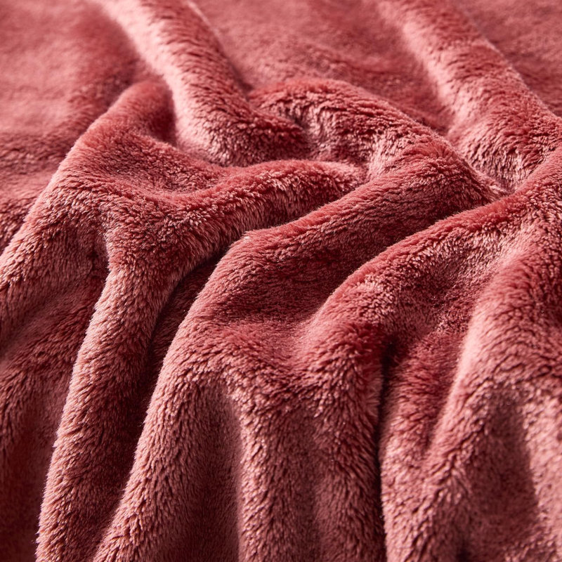 Other Items Plain Weave / Muslin Throw Blanket, Full/Double, Red