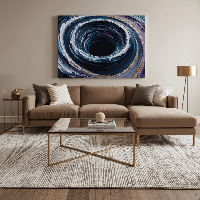 Art mural sur toile gris, H 11 po x l 14 po