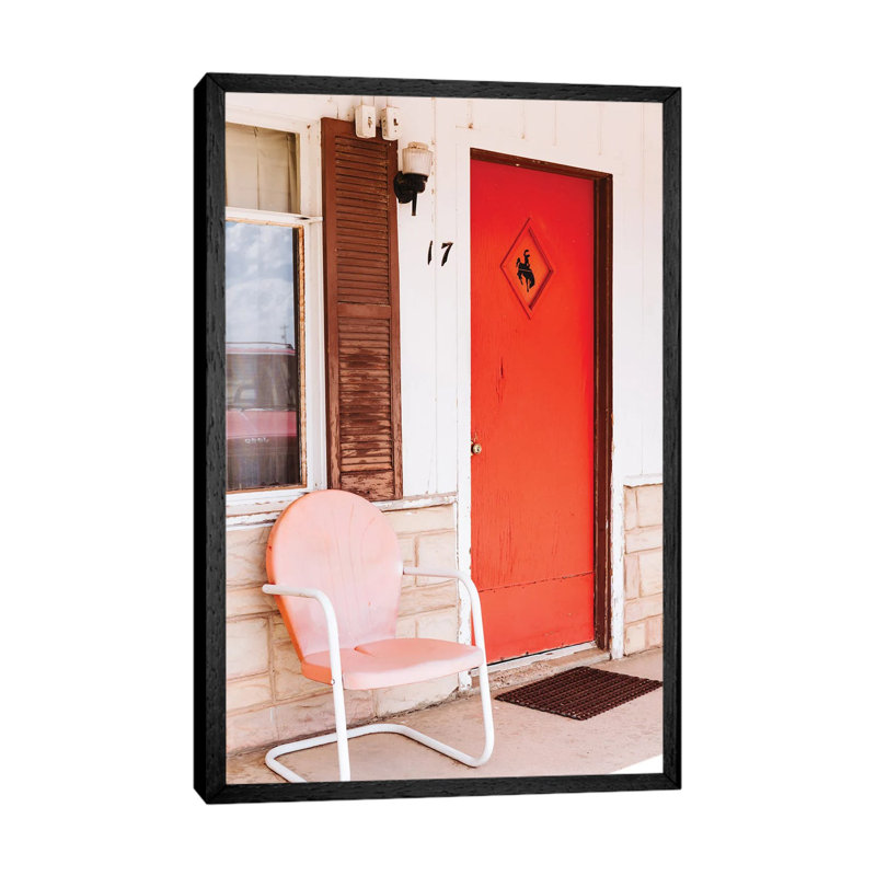 Buckaroo Motel III by Bethany Young - Print on Canvas, Black Framed, 152.4cm H x 101.6cm W x 3.81cm D