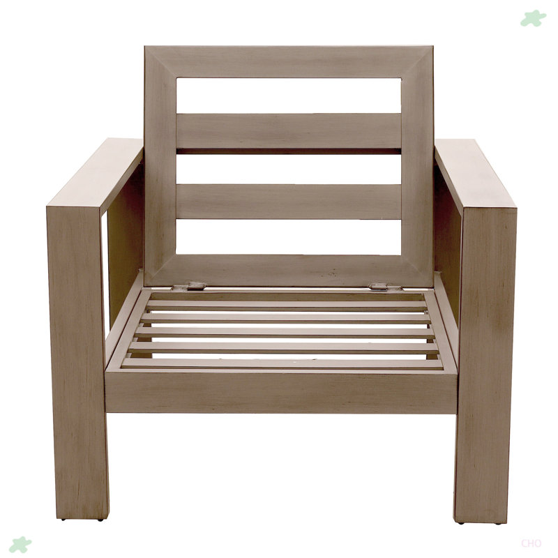 Fauteuil club, étain en poudre, Kaki / kaki
