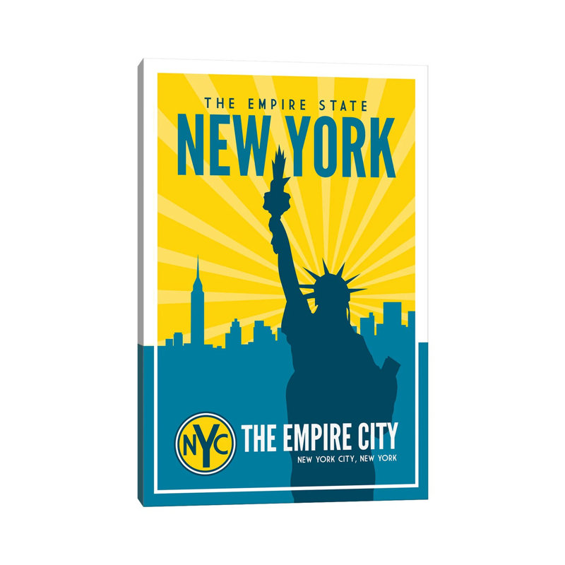 New York Empire State by Benton Park Prints - Wrapped Canvas Gallery-Wrapped Canvas Giclée