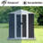 5x3 Feet Metal Storage Shed With Dark Grey Exterior & Rot Feature Aluminum Alloy Outdoor In And-118641030-118641031