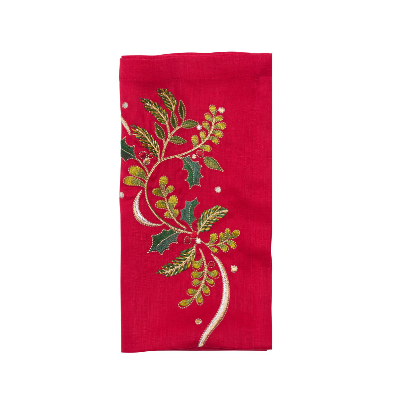 Holly Ribbon Napkin