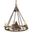 Lustre de roue de style bougie 7 lumières façon bougie Hillhouse