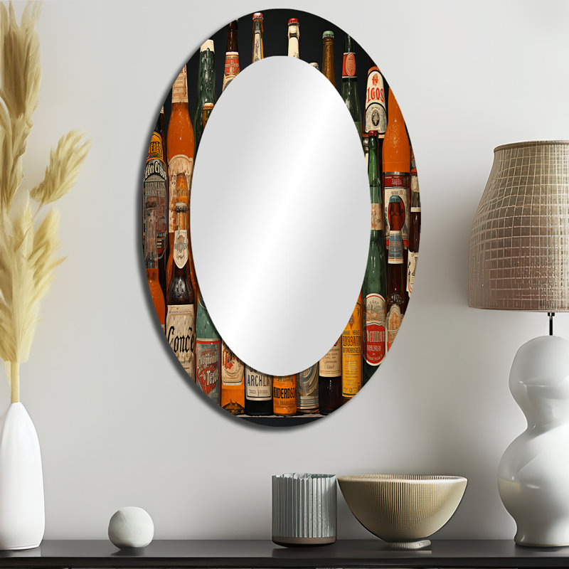 Miroir mural orange, 36 po x 24 po