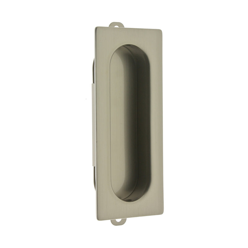 Solid Brass Rectangular Latch/Catch/Bolt, Satin Nickel