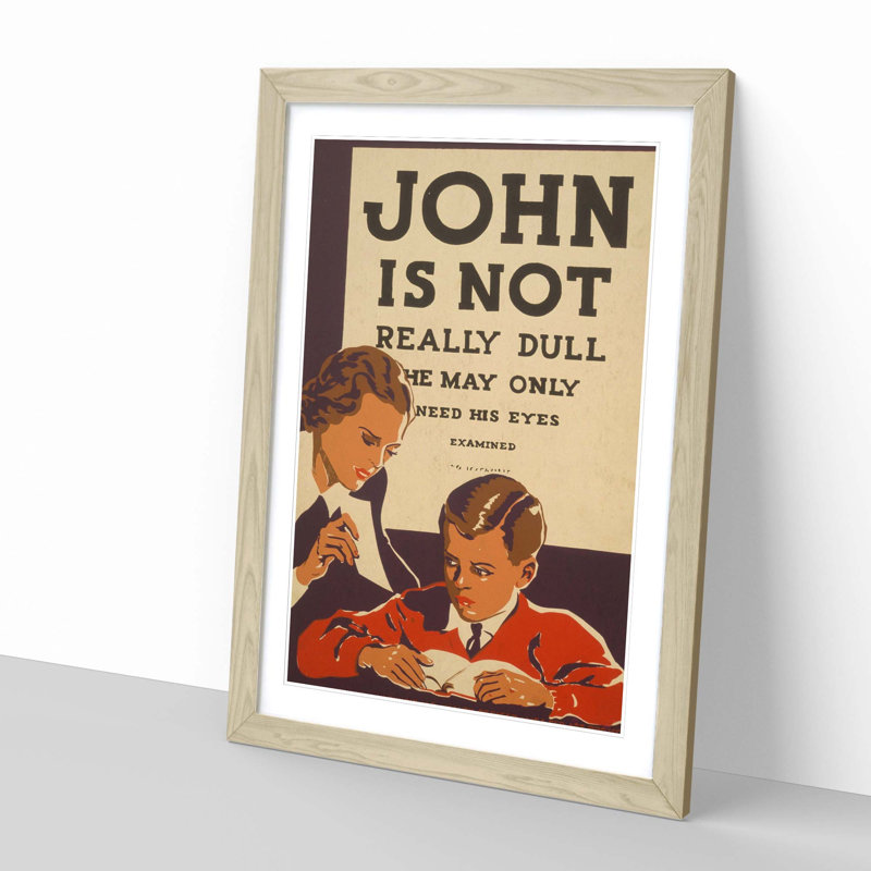 Single Picture Frame Print, Oak